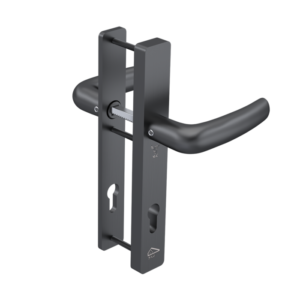 Smal deurbeslag kruk/kruk gun metal