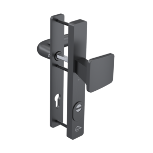 Smal kerntrekbeslag knop/kruk gun metal